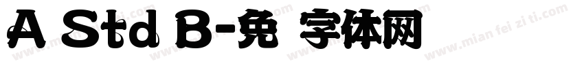 A Std B字体转换